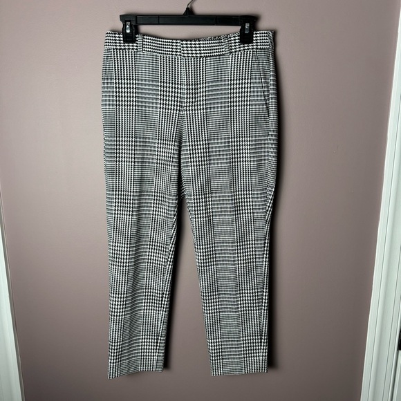 Banana Republic Houndstooth Avery Pants 0S 0 Short (493032) - Picture 2 of 11